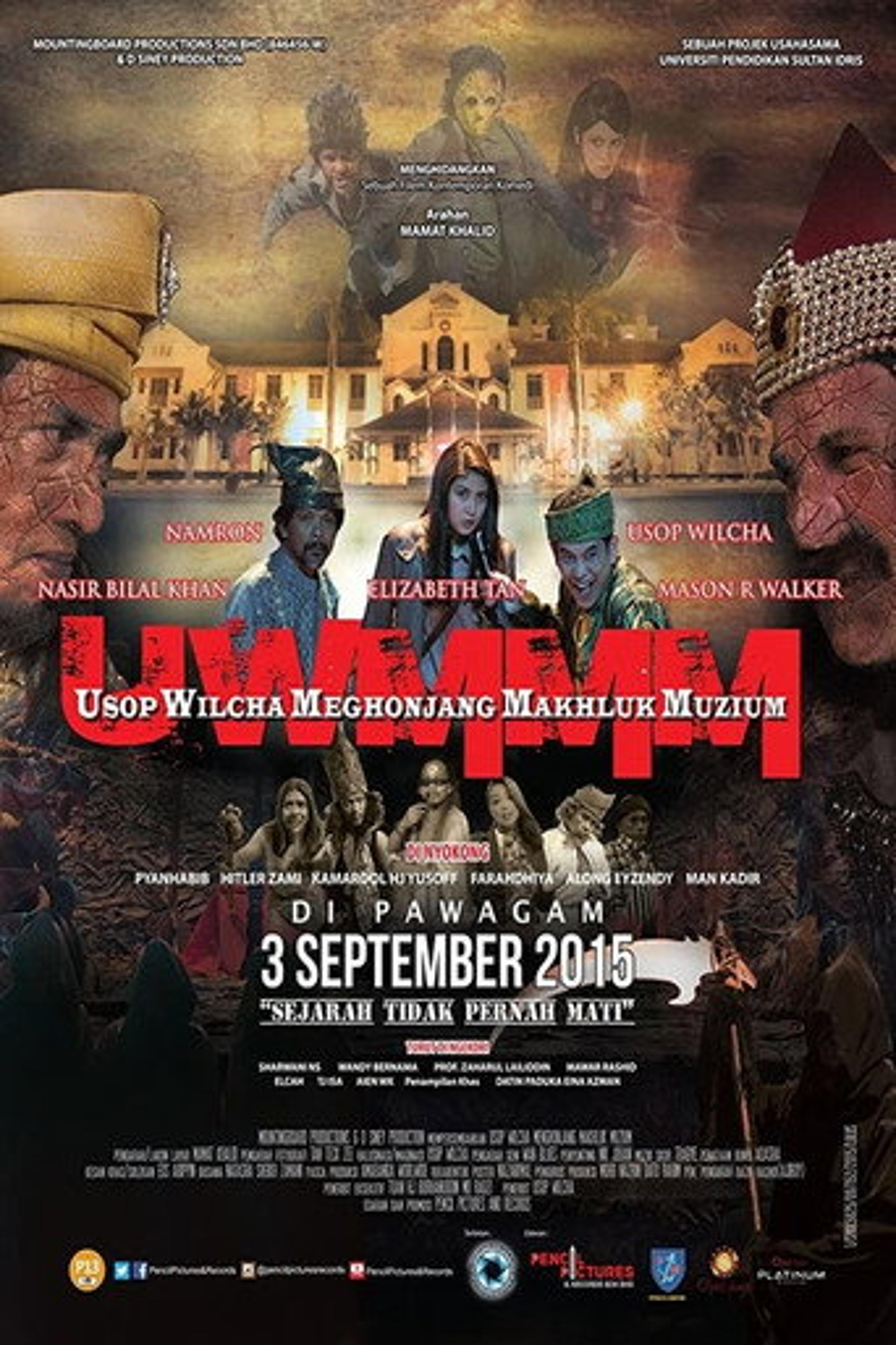Poster film Usop Wilcha : Menghonjang Makhluk Muzium