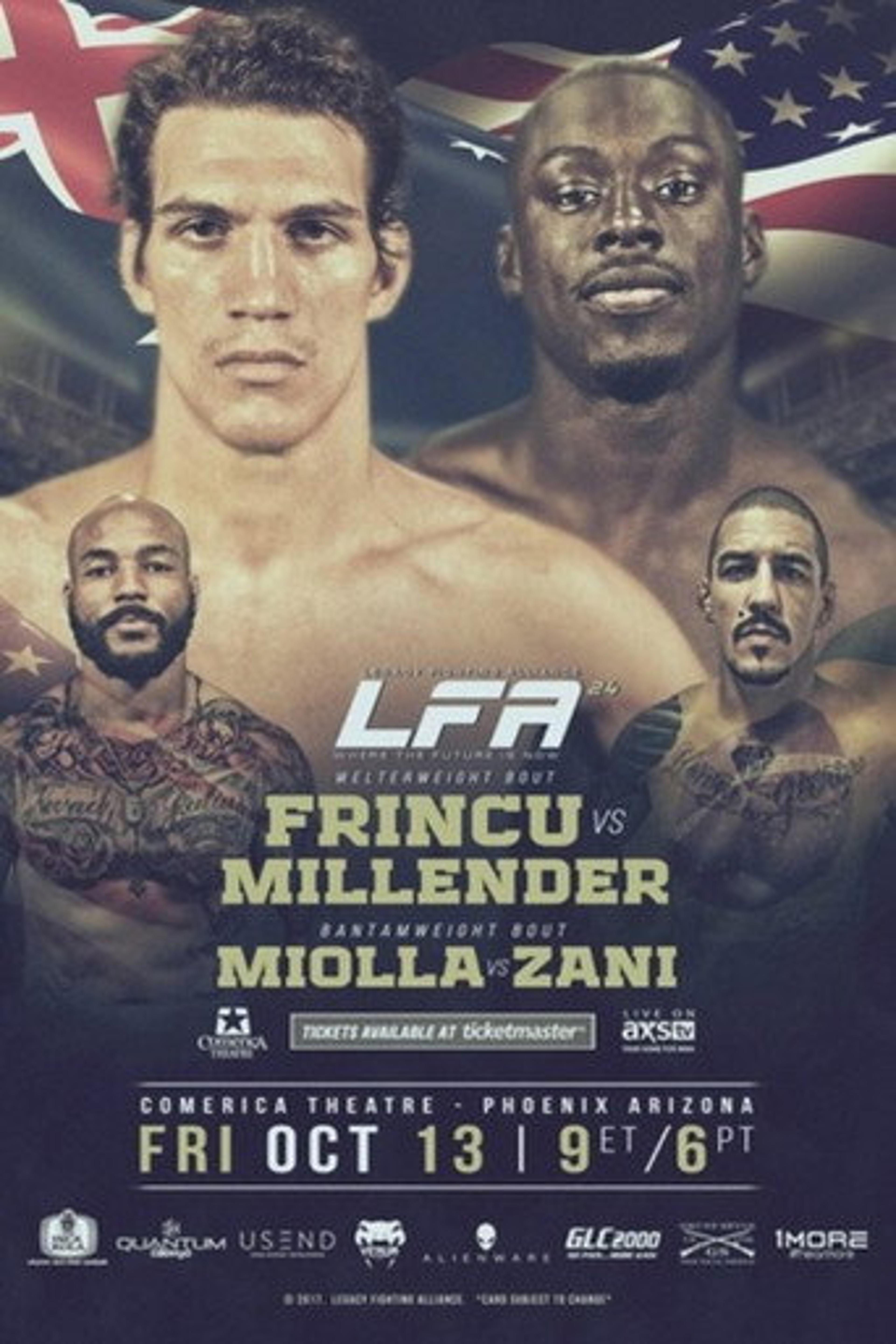 Poster film Legacy Fighting Alliance 24: Frincu vs. Millender