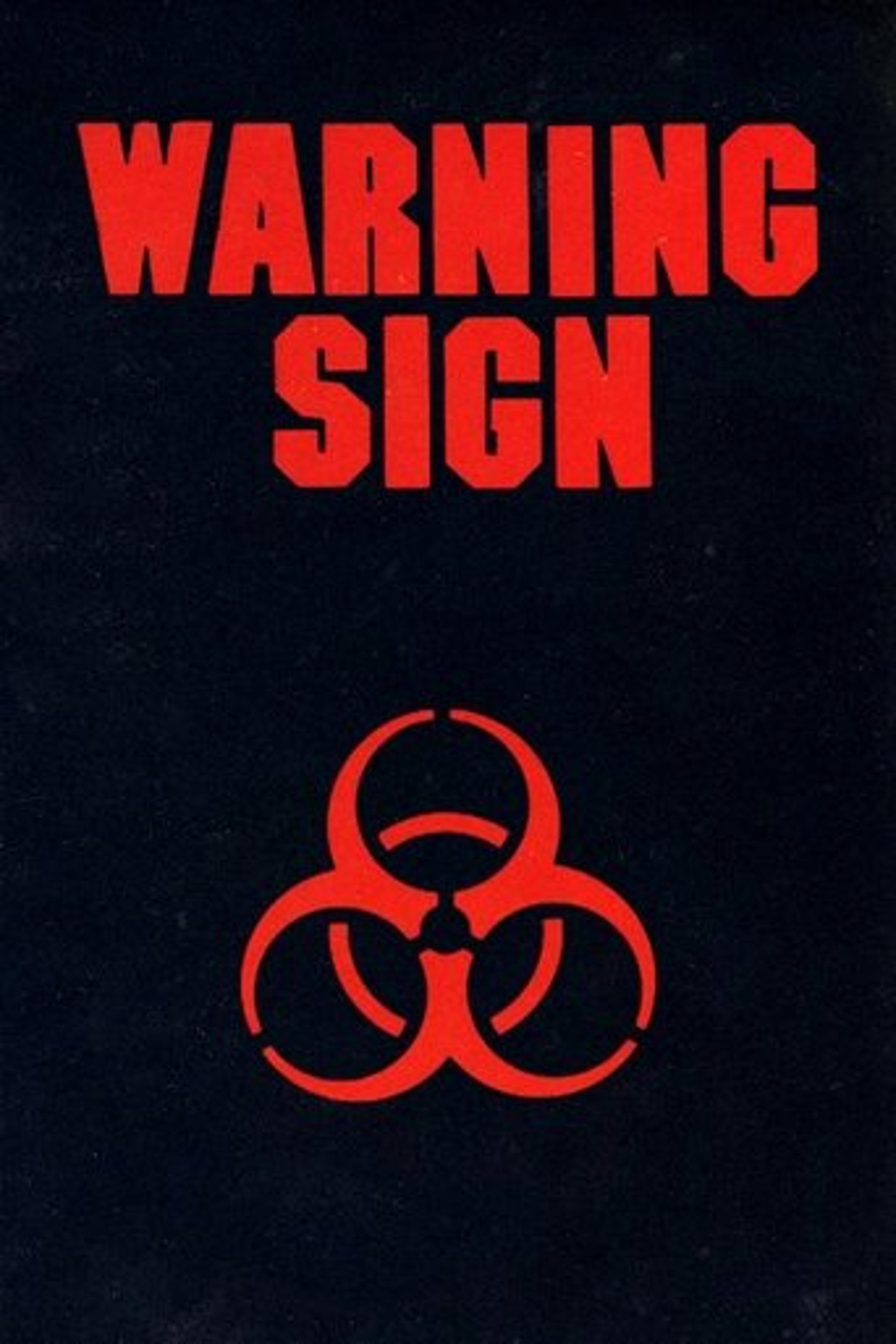 Poster film Warning Sign