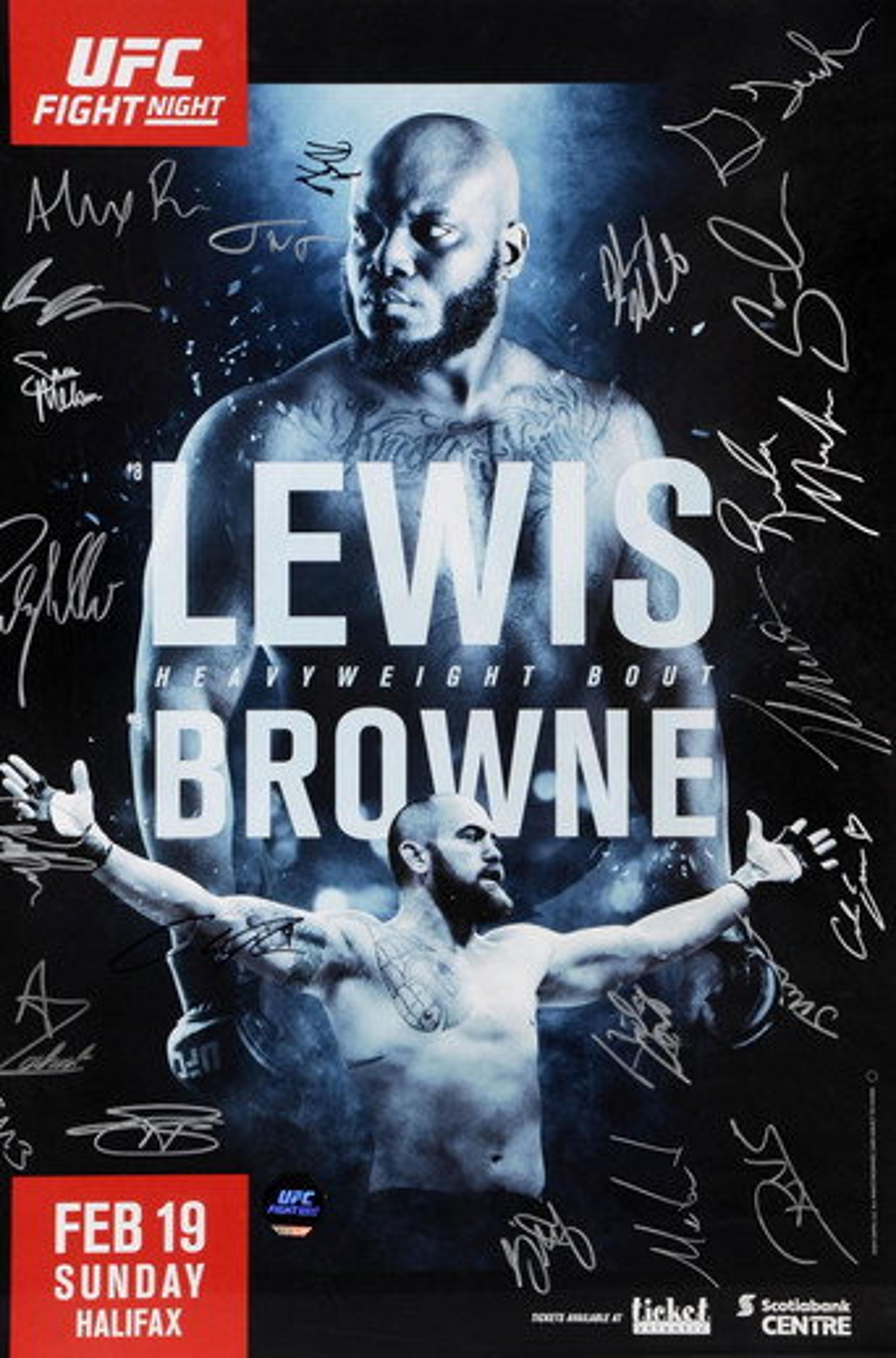 Poster film UFC Fight Night 105: Lewis vs. Browne