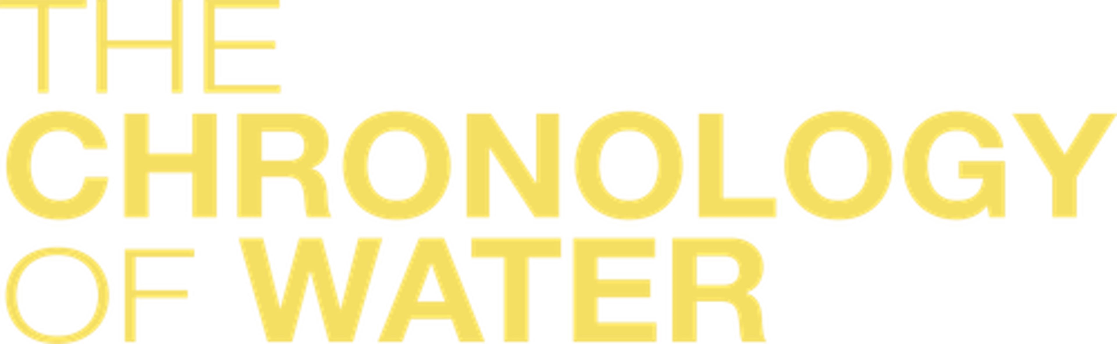The Chronology of Water